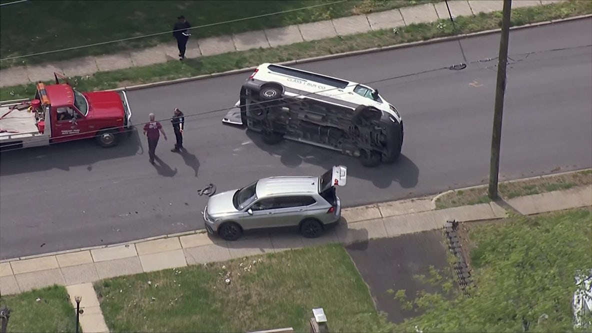 School van overturns after hitting parked car in Cheltenham: Everything we know