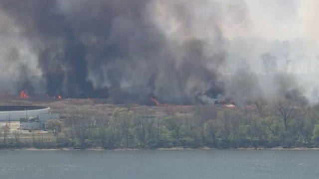 Massive wildfire burning in South Jersey grows to 50 acres, 40% contained