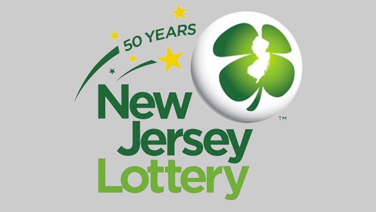 NJ Lottery logo in shades of green