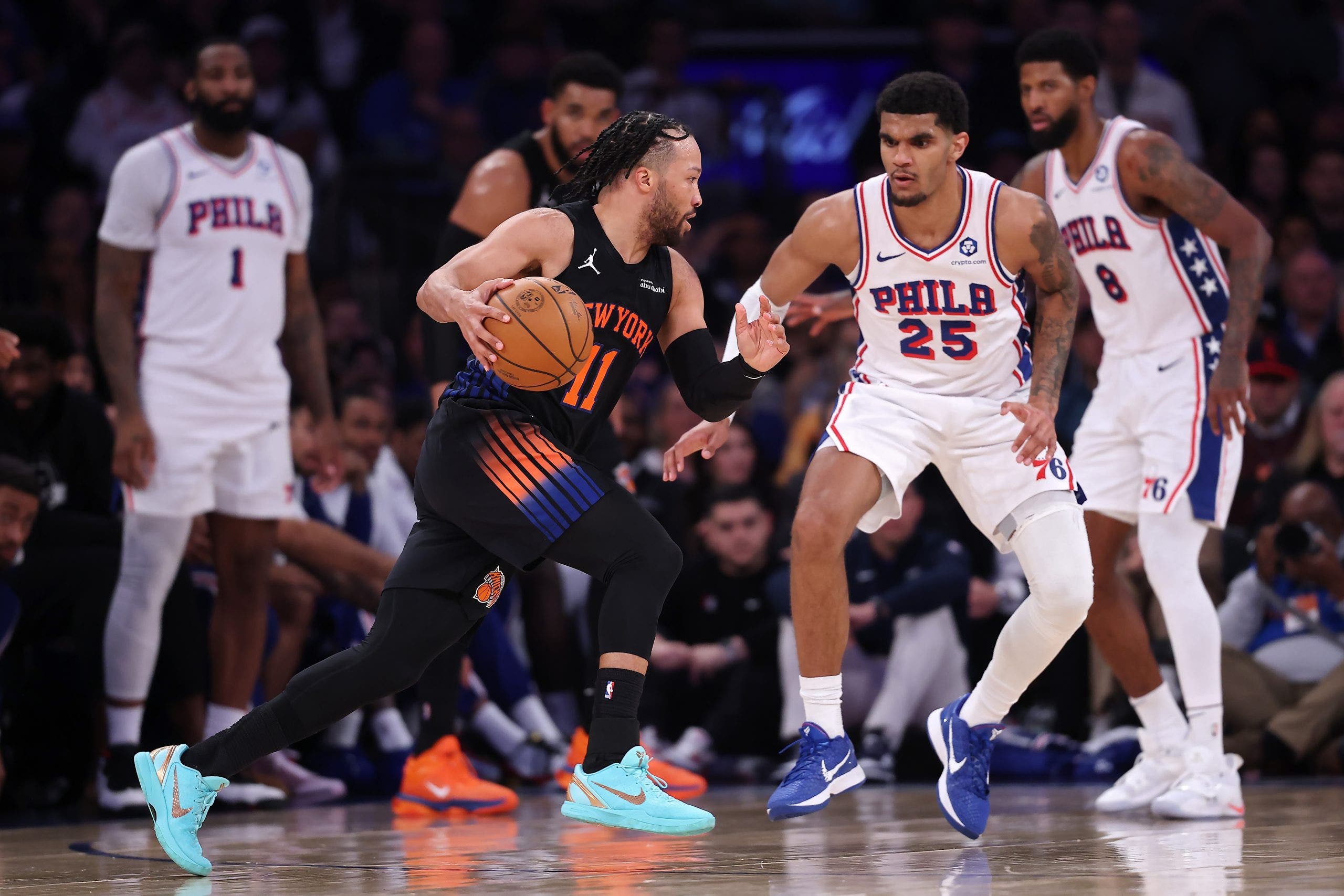 Knicks edge Sixers 108-102 in Game 2, take 2-0 series lead in New York