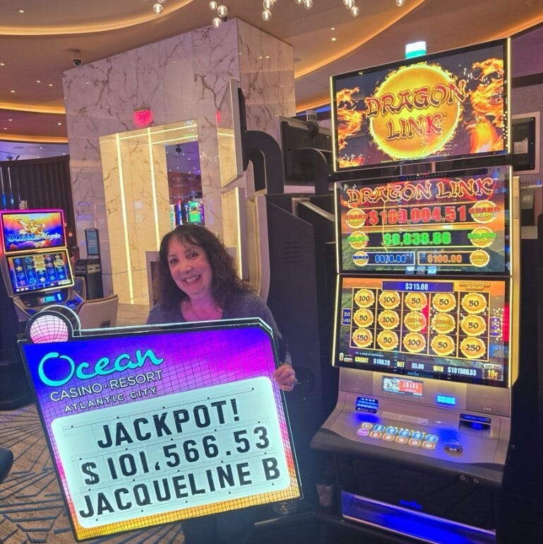 NJ mom wins more than $100,000 on slot machine during Mother's Day weekend