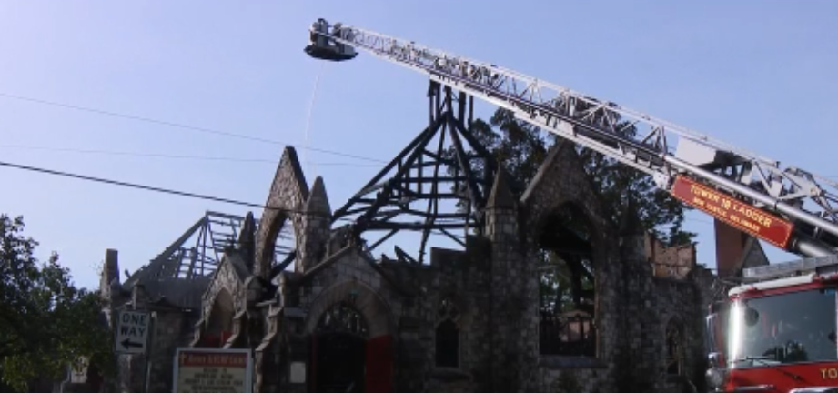 Mother African Union Church holds first service after historic fire