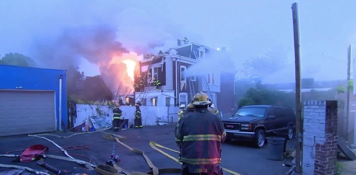 Neighbors rescue woman trapped in Philadelphia house fire: 'She couldn't get out'