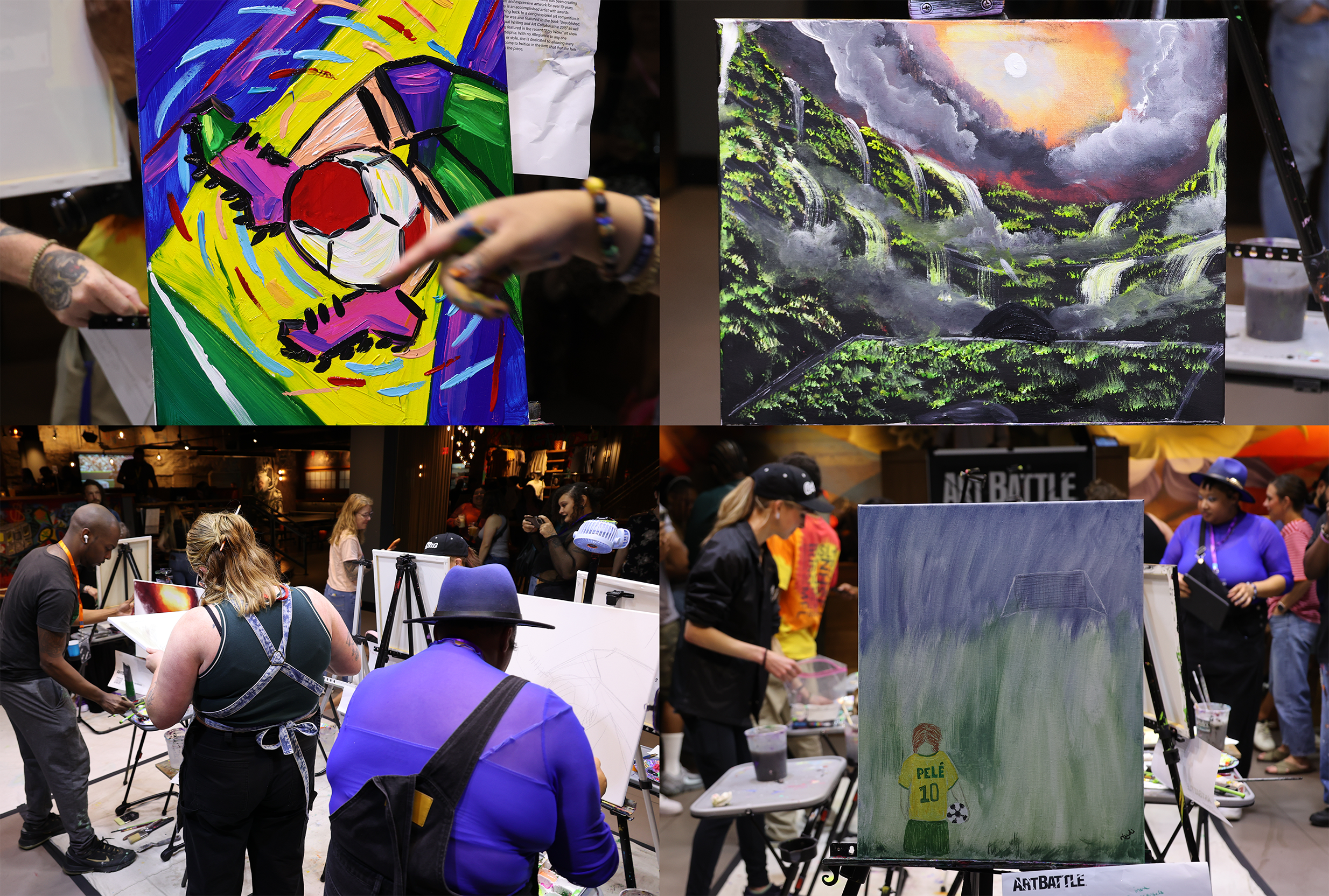 Art Battle Philadelphia celebrates 2nd anniversary with soccer-inspired night ahead of World Cup