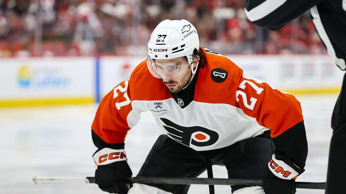 Flyers' Noah Cates will miss rest of series vs. Hurricanes with lower body injury