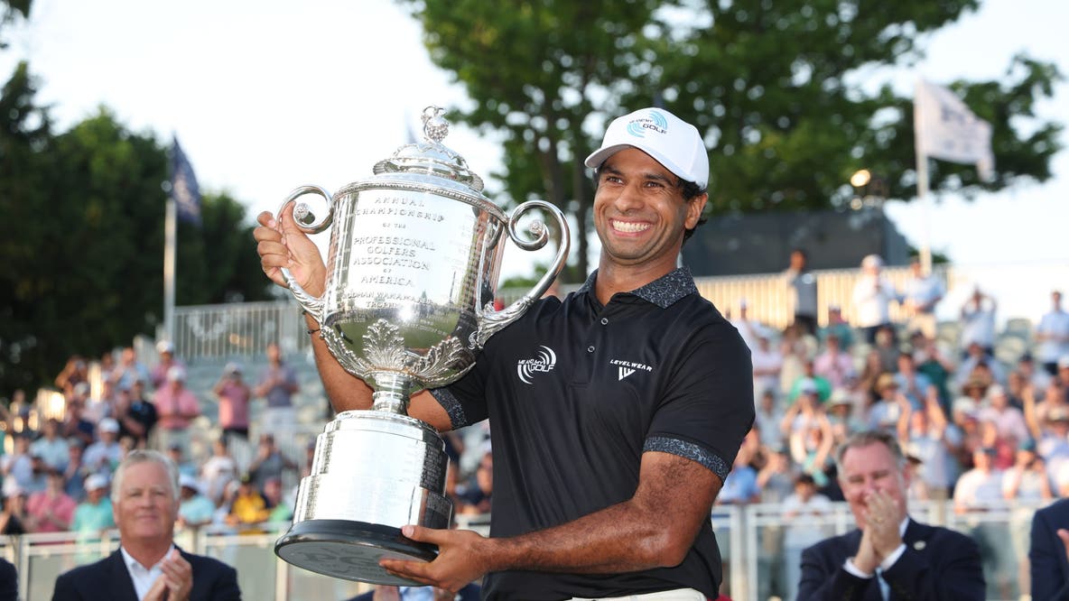 Aaron Rai wins PGA Championship at Aronimink, embraces Philly fans