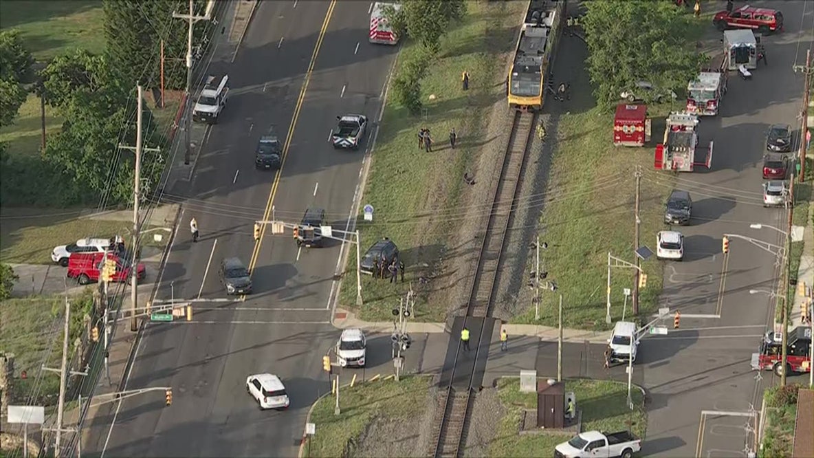 At least 5 hurt after River Line train strikes car near Riverside station