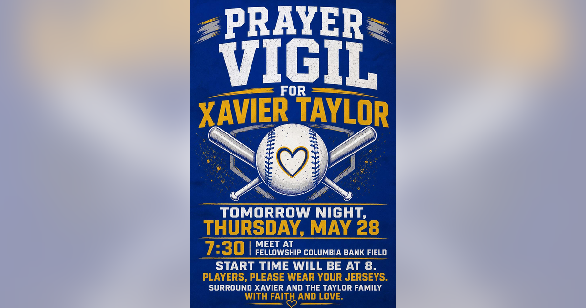 Maple Shade community holds vigil for 12-year-old injured in baseball accident