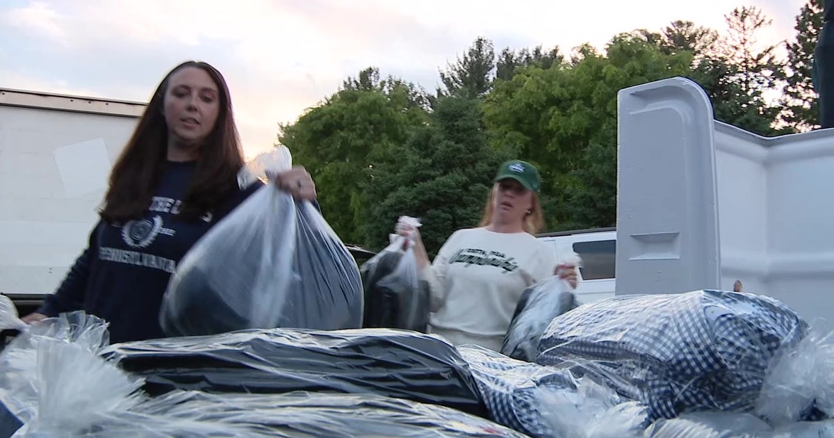 FOX 29 news story - Pottstown moms clean 1,000 lbs of PGA laundry nightly