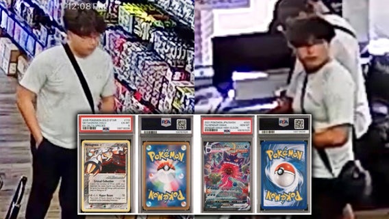 Shoplifter swipes nearly $10K in rare Pokémon cards from Montgomery County shop: police