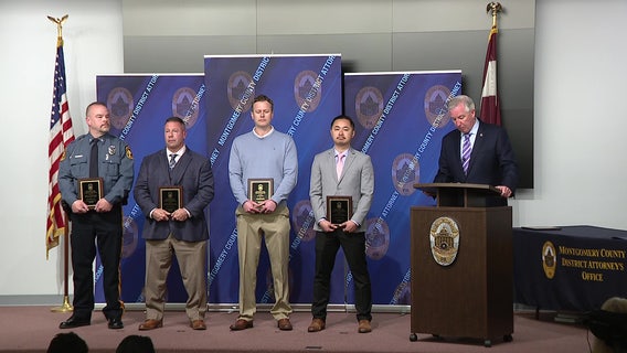 Burlington, Montgomery counties honor officers, civilians for bravery