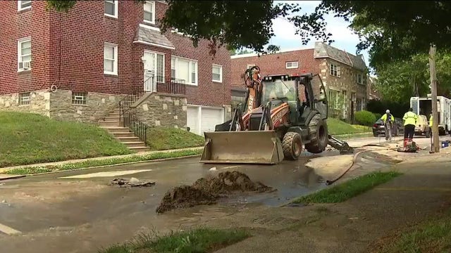 East Mount Airy water main break leaves dozens without water