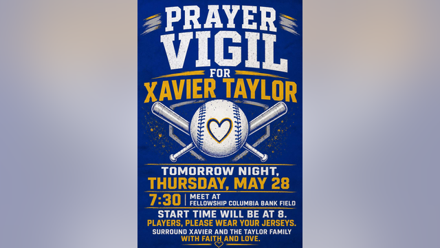 Maple Shade community holds vigil for 12-year-old injured in baseball accident