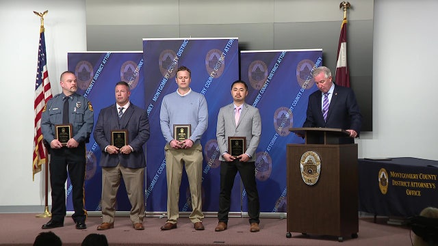 Burlington, Montgomery counties honor officers, civilians for bravery
