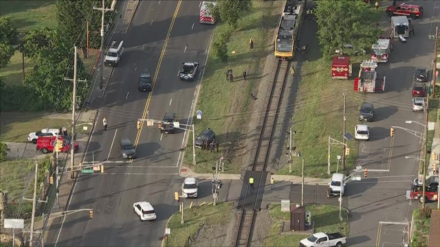 At least 5 hurt after River Line train strikes car near Riverside station