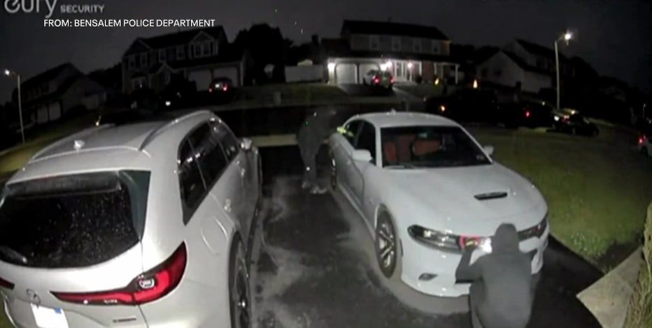 Bensalem car thieves caught on camera: Police warn of growing trend