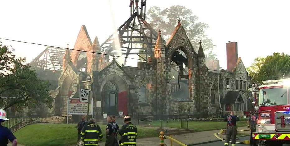 Fire destroys historic church in Wilmington just hours before worship services
