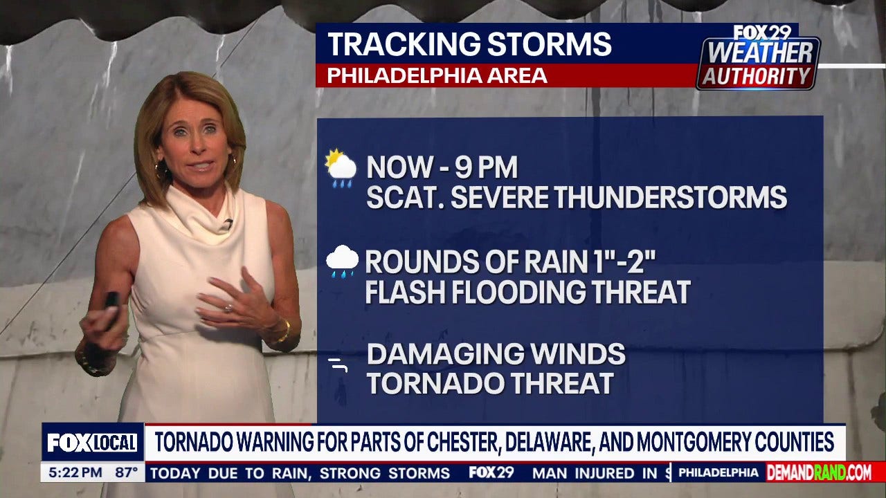 Philadelphia weather: Tornado warning, severe thunderstorms issued ahead of France-Iraq World Cup match