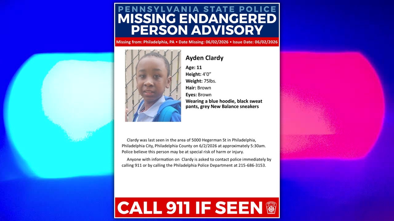Pennsylvania State Police searching for missing 11-year-old boy in Philadelphia