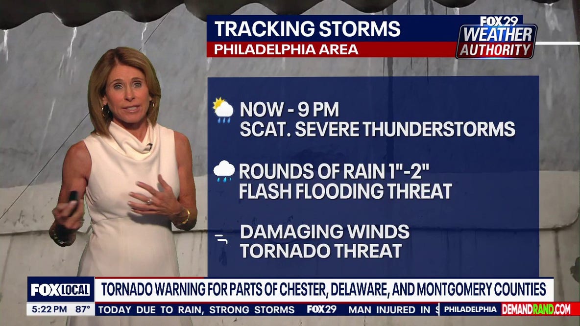 Philadelphia weather: Tornado warning, severe thunderstorms issued ahead of France-Iraq World Cup match