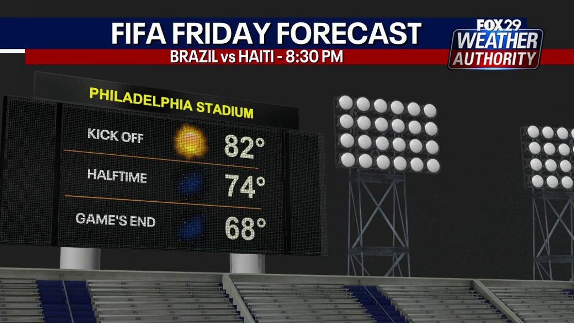FIFA match forecast: Cooler, less humid conditions Friday for Brazil vs. Haiti