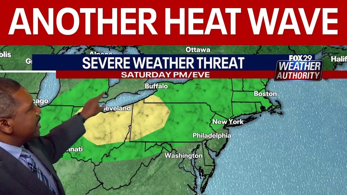 Philadelphia heat wave brings unhealthy air alert, severe storm threat this weekend
