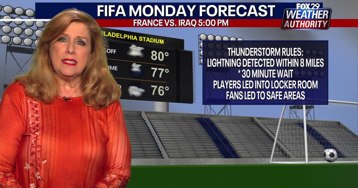 Philadelphia weather: Severe thunderstorms possible for France-Iraq World Cup match