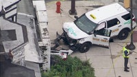 Medical emergency leads to SUV crash in West Philly; driver critical, woman injured