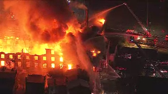 Massive fire destroys vacant warehouse in Allentown, forces evacuations