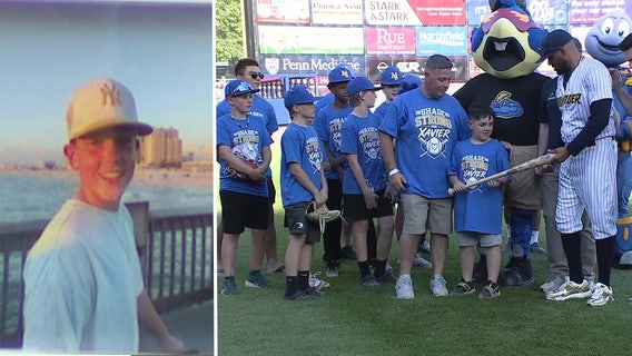 Xavier Taylor honored by Trenton Thunder after he was critically injured before youth game
