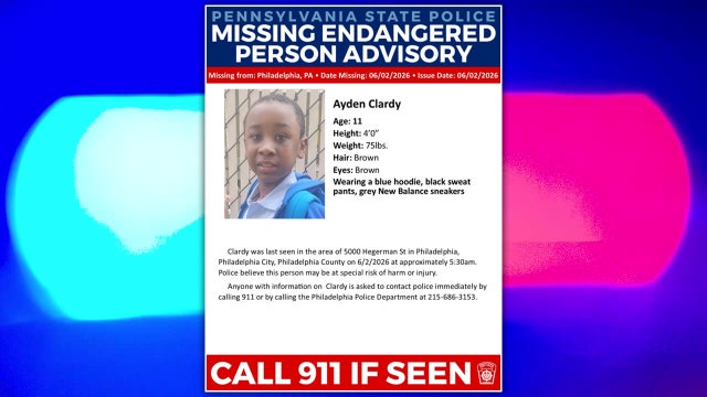 Pennsylvania State Police searching for missing 11-year-old boy in Philadelphia