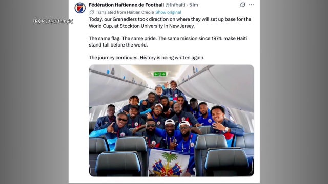 Haiti's national team arrives in New Jersey ahead of FIFA World Cup