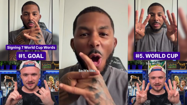 Learn World Cup words in American Sign Language before the tournament begins
