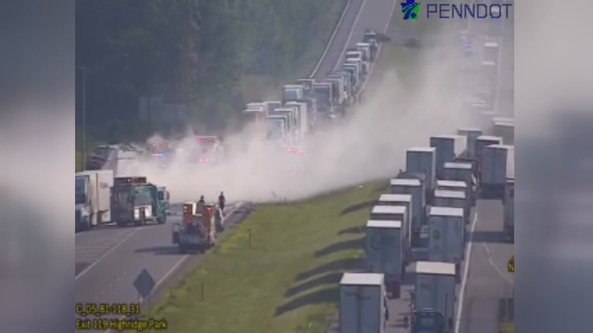 PA State Police trooper killed in fiery I-81 crash