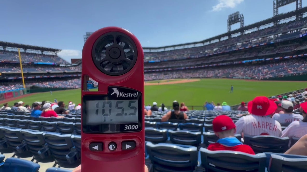 Phillies fans face 105-degree heat at Citizens Bank Park as Pirates win 6-1