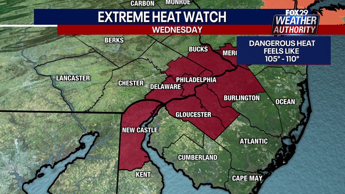 Extreme heat returns to Philadelphia area this week, fifth heat wave of summer ahead