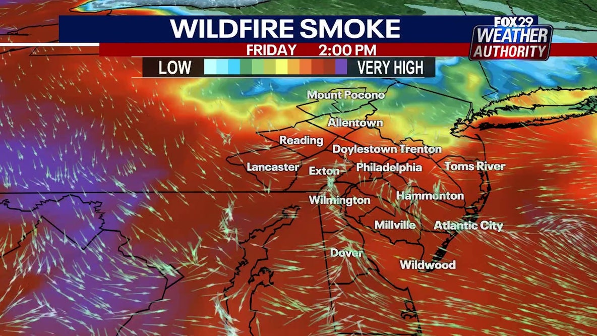 Philadelphia smoke forecast: When smoke could clear and storms could move in