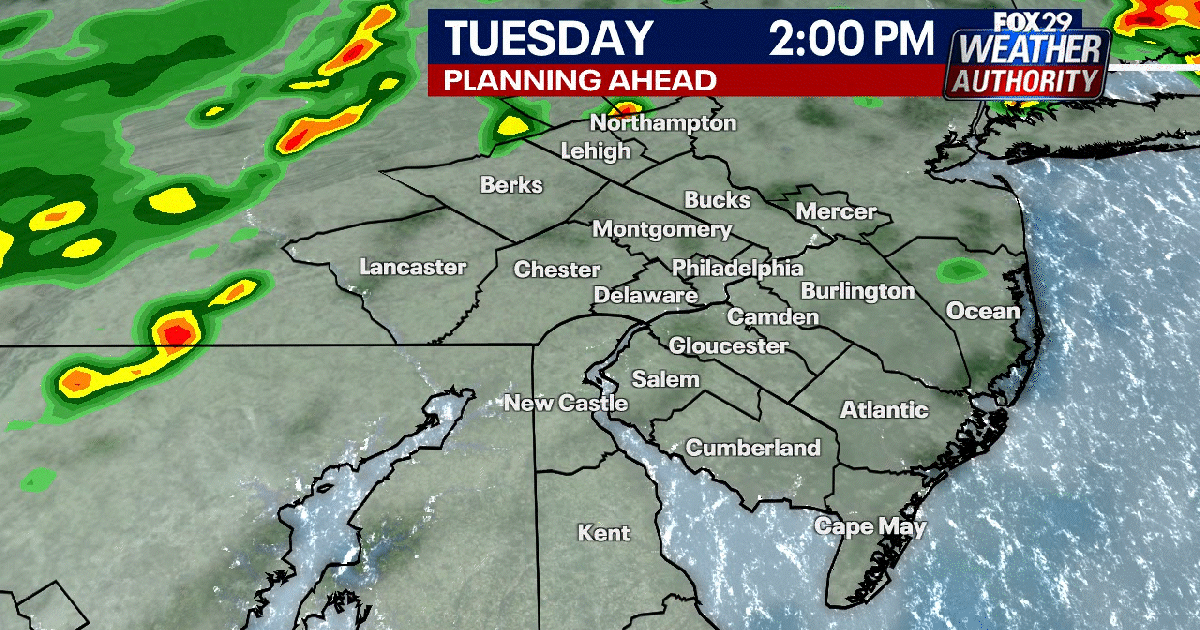 Severe thunderstorm warning issued amid Pennsylvania storm risk