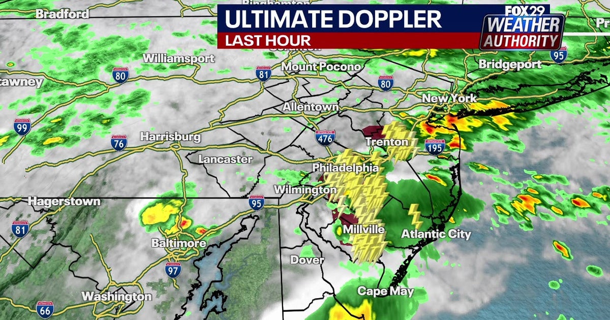Scattered showers remain after flash flooding washes out roads in Philadelphia suburbs