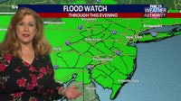 Flash flood warning issued as scattered storms shower city