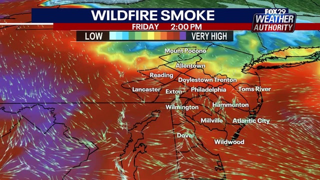 Philadelphia smoke forecast: When smoke could clear and storms could move in