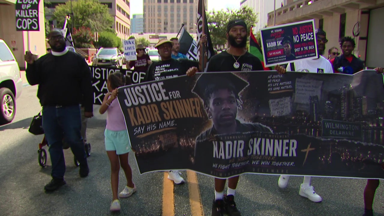 Wilmington protesters march for justice after police shooting of Kadir Skinner