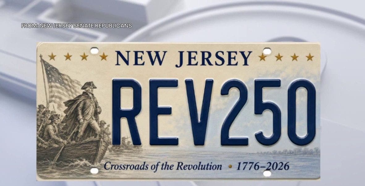 New Jersey unveils license plates for America’s 250th anniversary