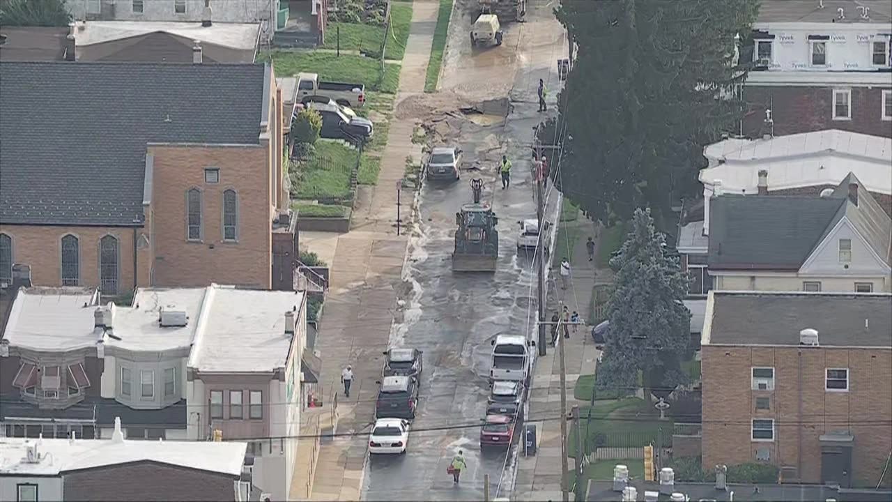 Water service restored to Tacony homes impacted by water main break