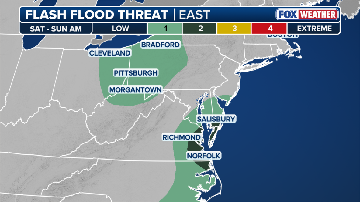 Pennsylvania, New Jersey face weekend storms with flooding risk before Sunday clears out