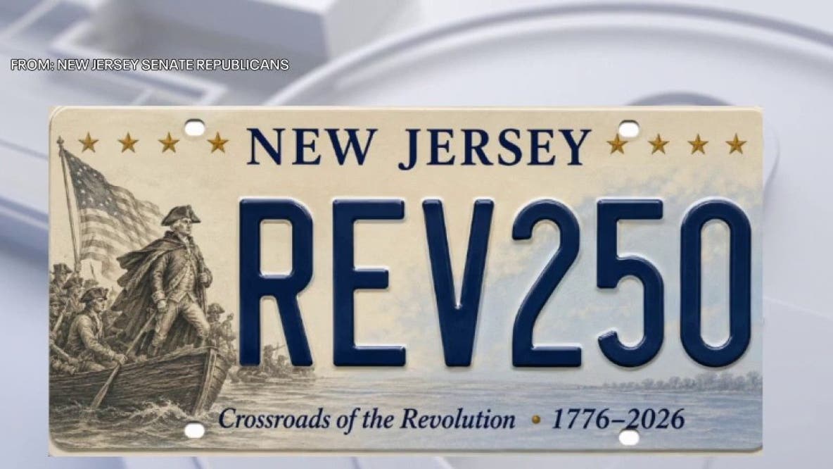 New Jersey unveils license plates for America’s 250th anniversary