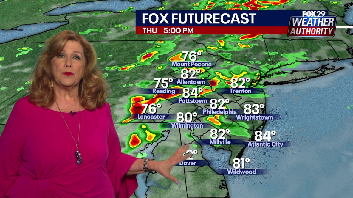 Flash Flash flood watch issued as scattered severe storms eye Philadelphia-area