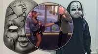 Woman says she kicked masked man in the chest during eerie encounter near City Hall