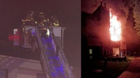 3-alarm fire rips through apartment building in Deptford, cause unknown