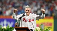 Chase Utley inducted to Philadelphia Phillies' Wall of Fame